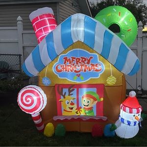 Christmas inflatable used once for a day no box